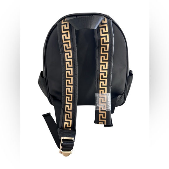 Versace parfumd black and gold backpack NWOT Unisex